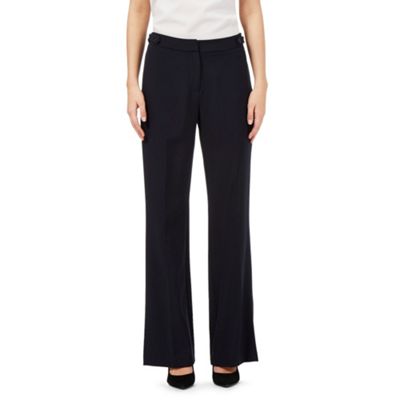 Navy bootcut formal trousers